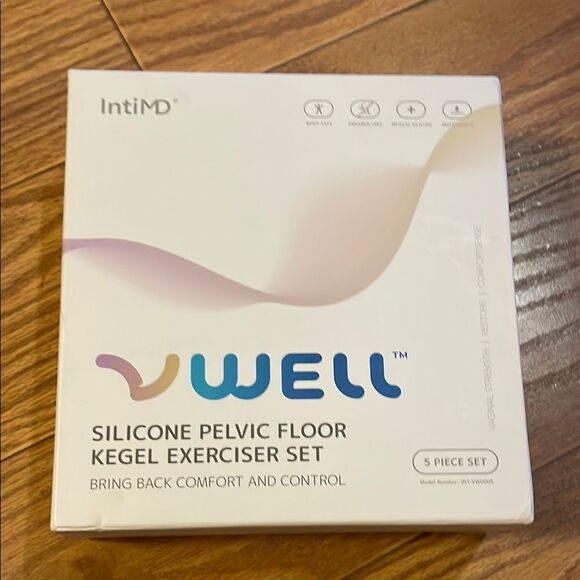IntiMD VWell Silicone Pelvic Floor Kegel Exerciser Set - Picture 1 of 3